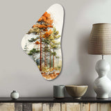 Pine Tree Majestic Ponderosa II - Asymmetric Metal Wall Art