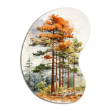 Pine Tree Majestic Ponderosa II - Asymmetric Metal Wall Art