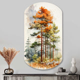 Pine Tree Majestic Ponderosa II - Asymmetric Metal Wall Art