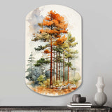 Pine Tree Majestic Ponderosa II - Asymmetric Metal Wall Art