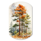 Pine Tree Majestic Ponderosa II - Asymmetric Metal Wall Art