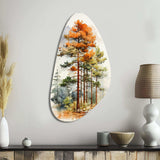 Pine Tree Majestic Ponderosa II - Asymmetric Metal Wall Art