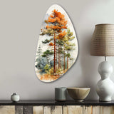 Pine Tree Majestic Ponderosa II - Asymmetric Metal Wall Art