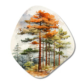 Pine Tree Majestic Ponderosa II - Asymmetric Metal Wall Art