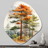 Pine Tree Majestic Ponderosa II - Asymmetric Metal Wall Art