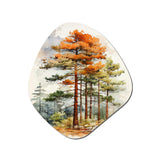 Pine Tree Majestic Ponderosa II - Asymmetric Metal Wall Art