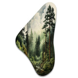 Pine Tree Forest - Asymmetric Metal Wall Art