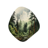 Pine Tree Forest - Asymmetric Metal Wall Art