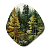 Pine Tree Symphony I - Asymmetric Metal Wall Art