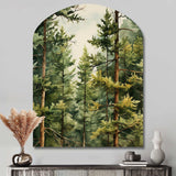 Pine Tree Symphony II - Asymmetric Metal Wall Art