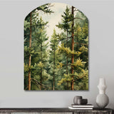 Pine Tree Symphony II - Asymmetric Metal Wall Art