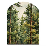 Pine Tree Symphony II - Asymmetric Metal Wall Art