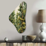 Pine Tree Symphony II - Asymmetric Metal Wall Art