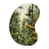 Pine Tree Symphony II - Asymmetric Metal Wall Art