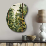 Pine Tree Symphony II - Asymmetric Metal Wall Art