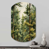 Pine Tree Symphony II - Asymmetric Metal Wall Art