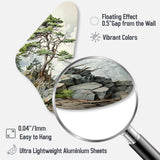 Pine Tree Resilience - Asymmetric Metal Wall Art