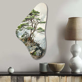 Pine Tree Resilience - Asymmetric Metal Wall Art