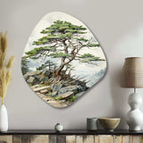 Pine Tree Resilience - Asymmetric Metal Wall Art