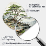 Pine Tree Resilience - Asymmetric Metal Wall Art