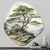 Pine Tree Resilience - Asymmetric Metal Wall Art