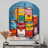 Pop Art Campbells Soup I - Asymmetric Metal Wall Art