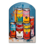 Pop Art Campbells Soup I - Asymmetric Metal Wall Art