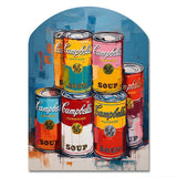 Pop Art Campbells Soup I - Asymmetric Metal Wall Art