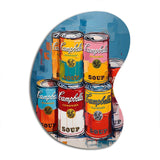 Pop Art Campbells Soup I - Asymmetric Metal Wall Art