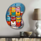 Pop Art Campbells Soup I - Asymmetric Metal Wall Art