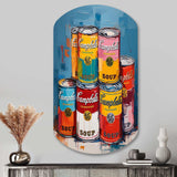 Pop Art Campbells Soup I - Asymmetric Metal Wall Art