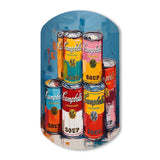 Pop Art Campbells Soup I - Asymmetric Metal Wall Art