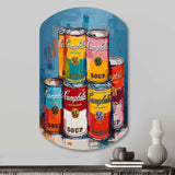 Pop Art Campbells Soup I - Asymmetric Metal Wall Art