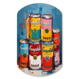 Pop Art Campbells Soup I - Asymmetric Metal Wall Art