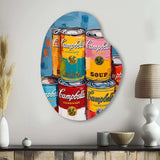 Pop Art Campbells Soup I - Asymmetric Metal Wall Art