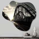 Rollercoaster Shadow - Asymmetric Metal Wall Art