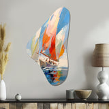 Sailboat Abstract Winds I - Asymmetric Metal Wall Art