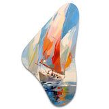 Sailboat Abstract Winds I - Asymmetric Metal Wall Art