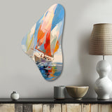 Sailboat Abstract Winds I - Asymmetric Metal Wall Art