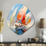 Sailboat Abstract Winds I - Asymmetric Metal Wall Art