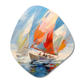 Sailboat Abstract Winds I - Asymmetric Metal Wall Art