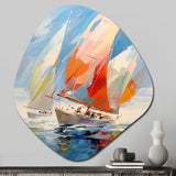 Sailboat Abstract Winds I - Asymmetric Metal Wall Art