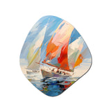 Sailboat Abstract Winds I - Asymmetric Metal Wall Art