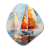 Sailboat Abstract Winds II - Asymmetric Metal Wall Art