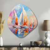 Sailboat Abstract Winds III - Asymmetric Metal Wall Art