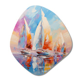 Sailboat Abstract Winds III - Asymmetric Metal Wall Art