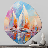 Sailboat Abstract Winds III - Asymmetric Metal Wall Art