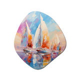 Sailboat Abstract Winds III - Asymmetric Metal Wall Art