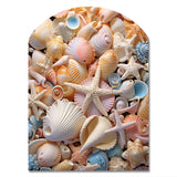 Seashell Realistic Treasures Realism - Asymmetric Metal Wall Art