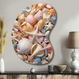 Seashell Realistic Treasures Realism - Asymmetric Metal Wall Art